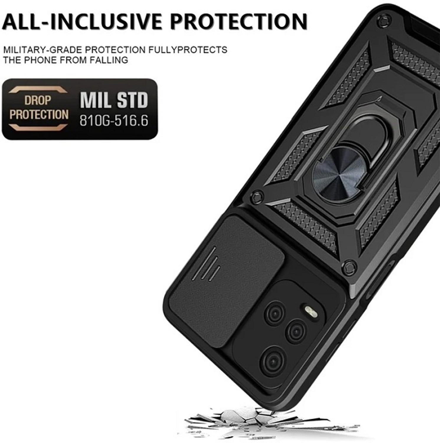 Image of RUNICHA Back Cover for Vivo T1 5G, Vivo Y75, Vivo IQ00Z6, Vivo Y55