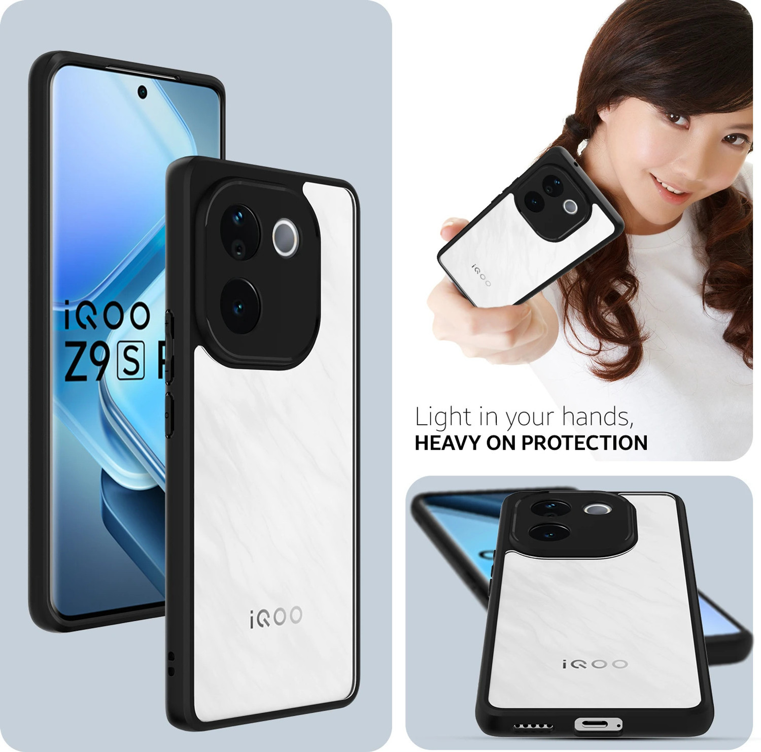 Image of Kapaver Back Cover for iQOO Z9s Pro / Vivo T3 Pro