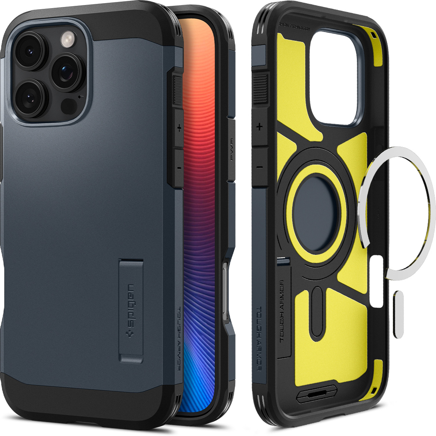 Image of Spigen Tough Armor (AI) MagFit Back Cover for Apple iPhone 16 Pro Max