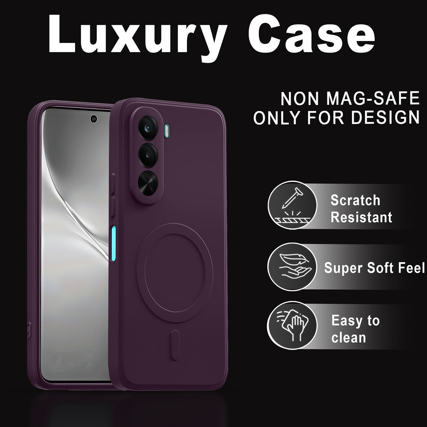 Image of GLOBAL NOMAD Back Cover for RealMe P4x 5G (Purple, Flexible, Silicon, Pack of: 1)