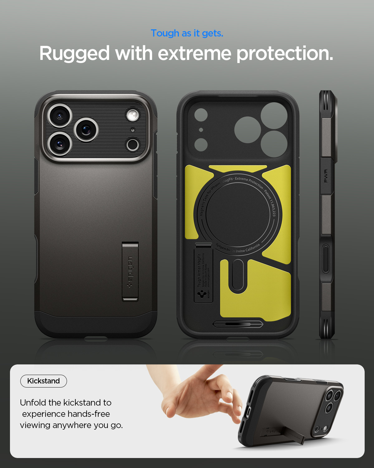 Image of Spigen Tough Armor T MagFit Back Cover for iPhone 17 Pro