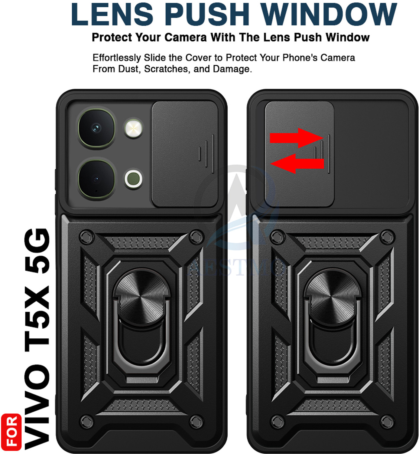 Image of AESTMO Back Cover for Vivo T5X 5G