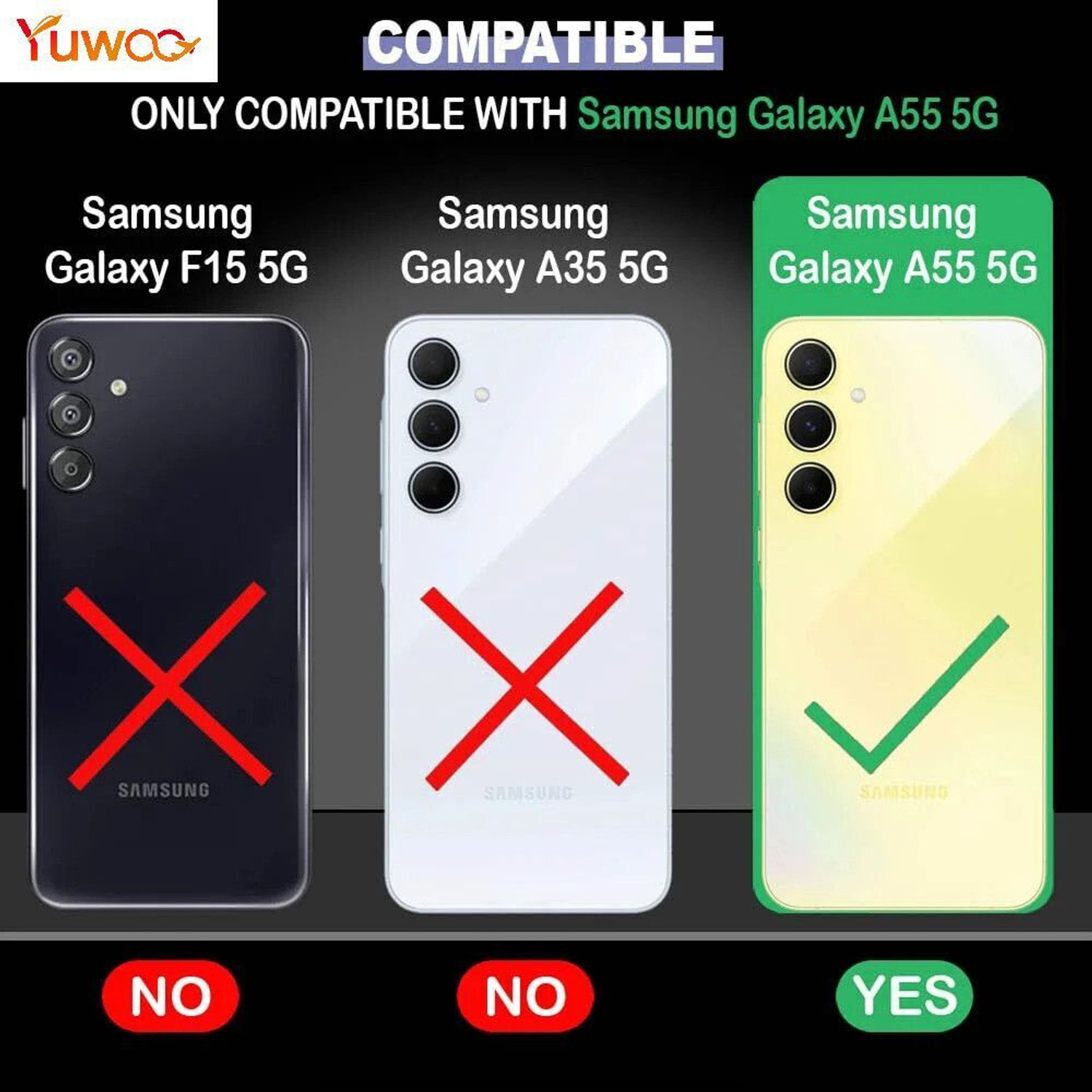 Image of YUWOO Back Cover for SAMSUNG Galaxy A55 5G