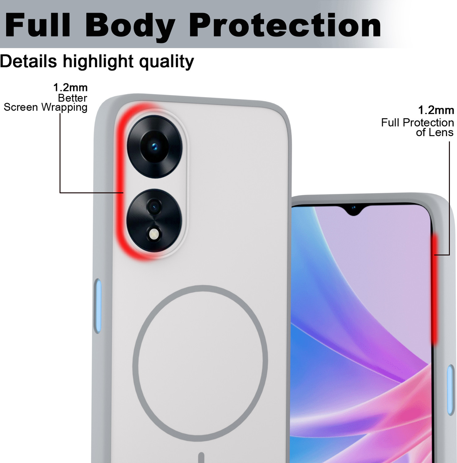 Image of KartV Back Cover for Oppo A78 5G