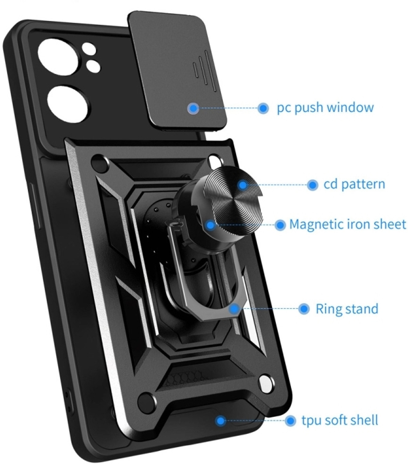 Image of RUNICHA Back Cover for Moto Edge 40