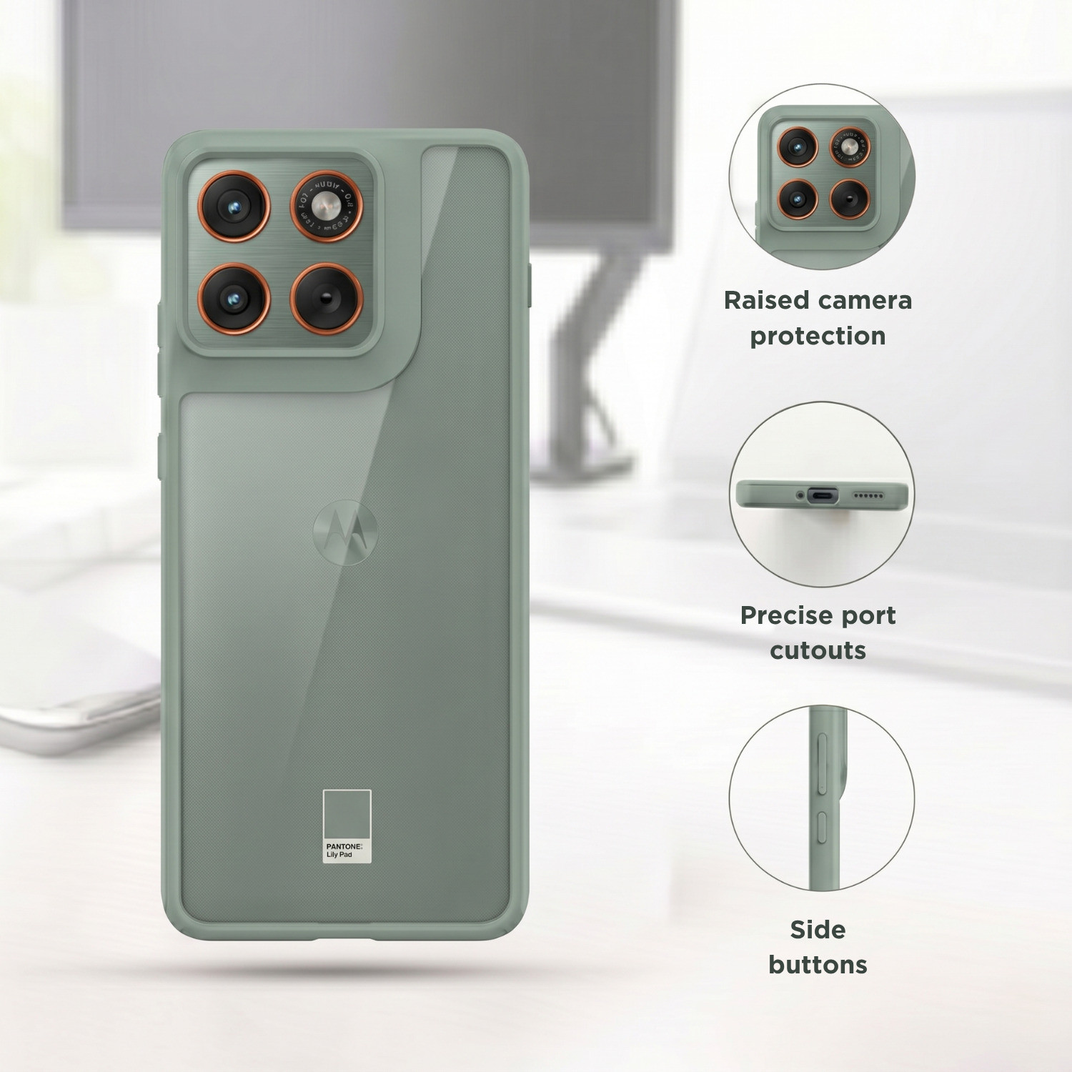 Image of MOTOROLA Back Cover for Moto Edge 70, Motorola Edge 70, MOTOROLA Edge 70 (Aurashine), (Original Motorola Product)