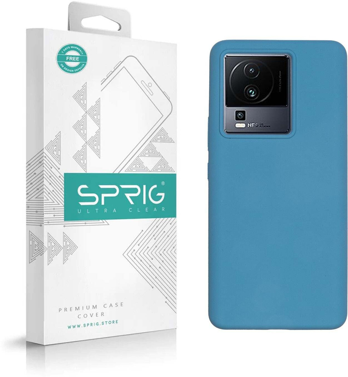 Image of Sprig Liquid Silicone Back Cover for IQOO neo 7 5g, NEO 7 5G, iQOO Neo 7 5g