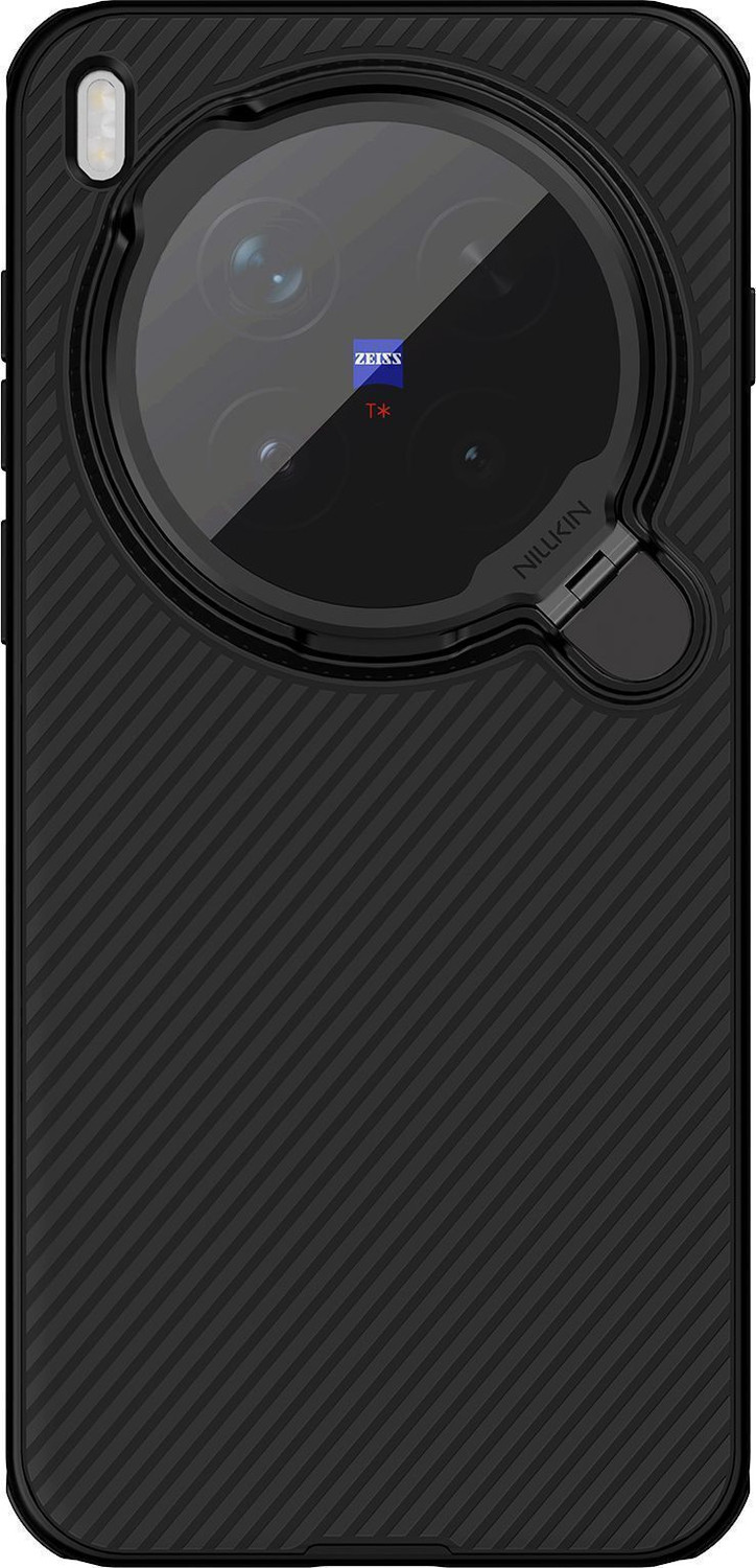 Image of Nillkin Back Cover for Vivo X300 Pro 5G (Black, Magnetic Case, Thermoplastic Polyurethane, Polycarbonate, Pack of: 1)