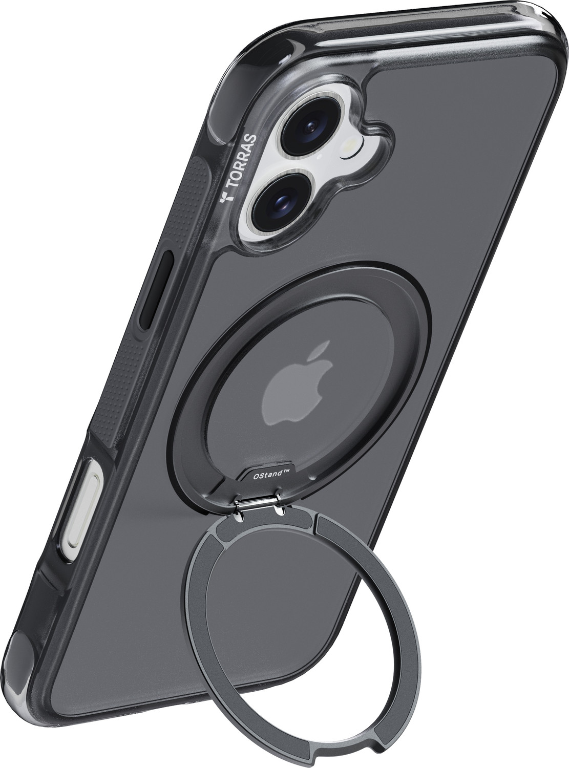 Image of Torras Back Cover for iPhone 16 Ostand R Air Series, 360Magnetic Ring, Military Grade Drop Tested