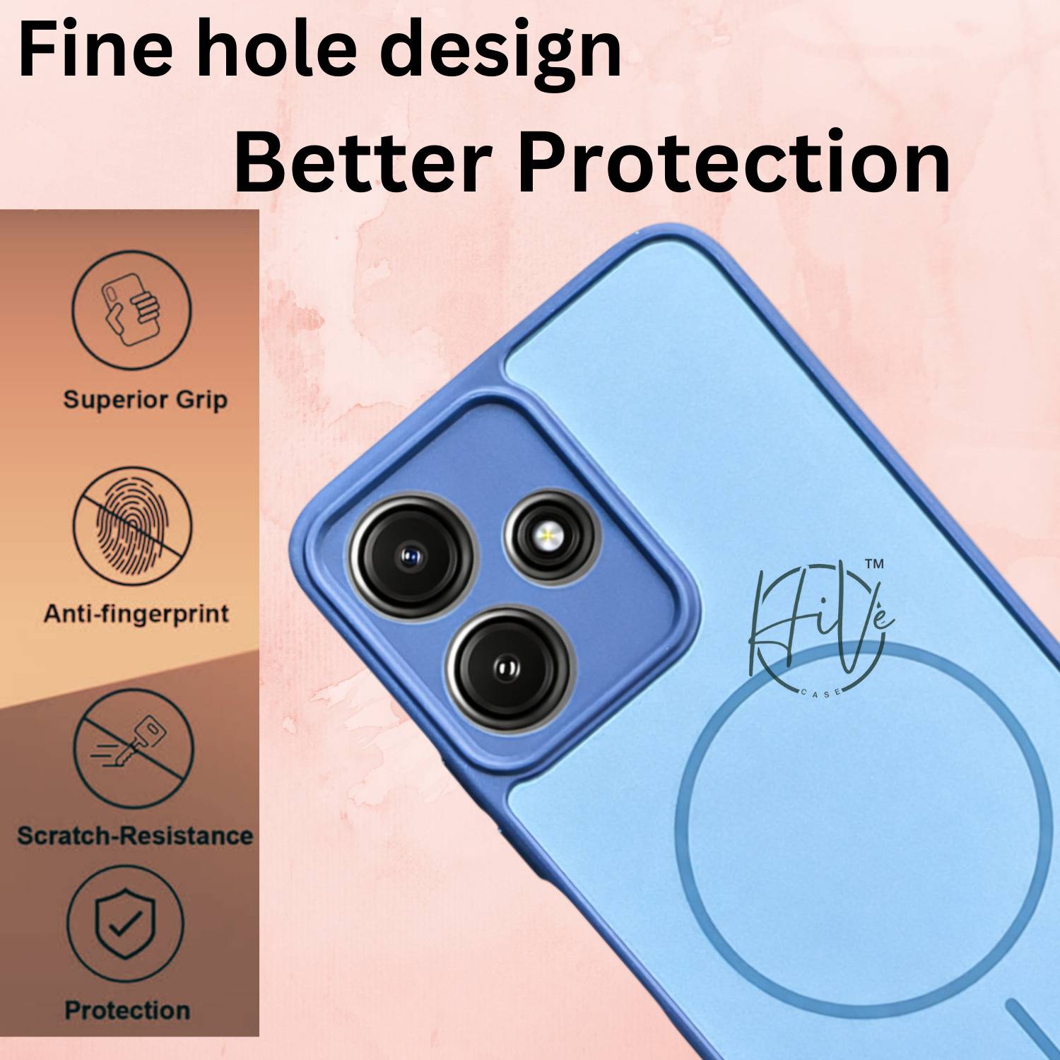 Hive Back Cover for Redmi 12 4G, 5G, POCO M6 PRO 5G - Image 2