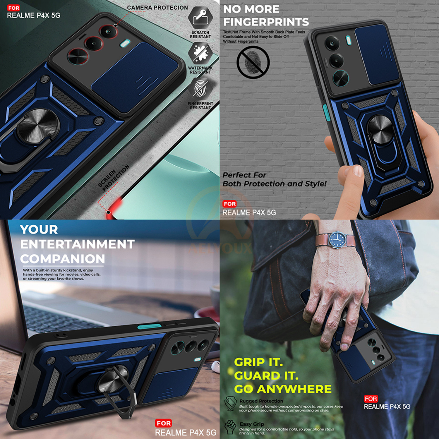 Image of AelVouX Back Cover for Realme P4X 5G