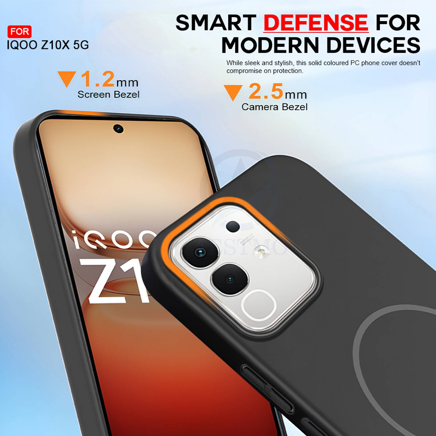 AESTMO Back Cover for iQOO Z10X 5G Black - Image 3