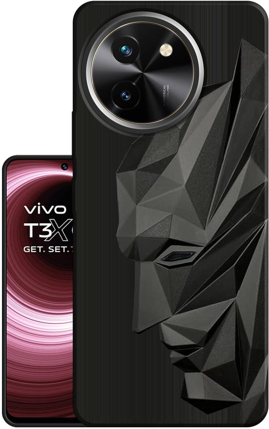 PrintCzar Vivo T3x 5G Rubber Back Cover - Image 1