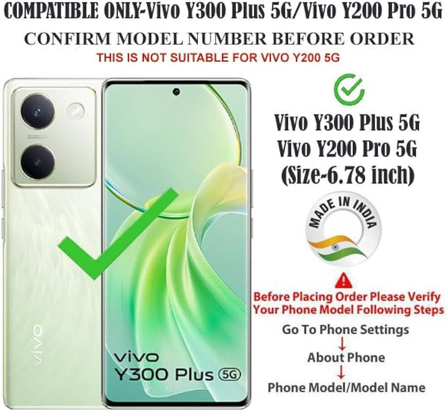 Image of Vikeko Back Cover for vivo Y300 Plus 5G