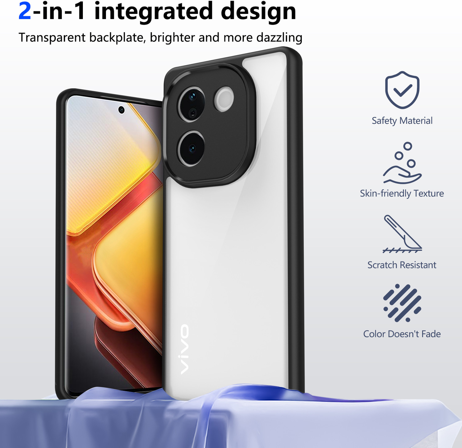 Image of KartV Back Cover for IQOO Z9s Pro 5G