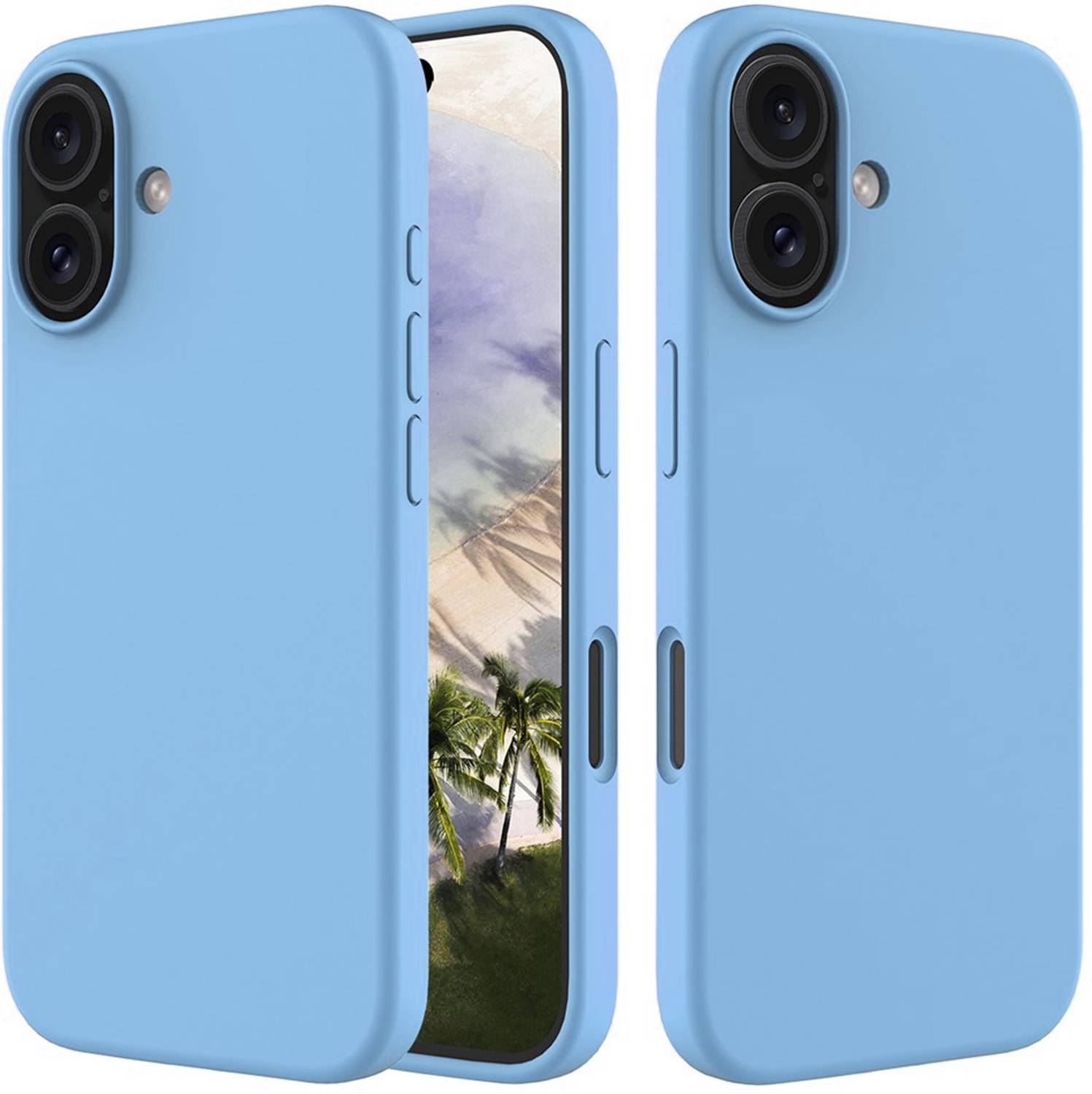 ArmourPro Back Cover for iPhone 16, Apple iPhone 16, Microfiber Lining, Silicon Case