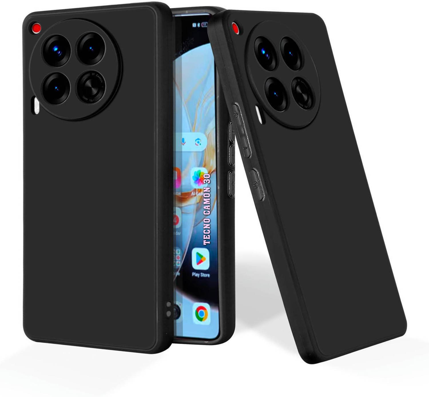 7printzone Back Cover for Tecno Camon 30 5G Black - Image 1