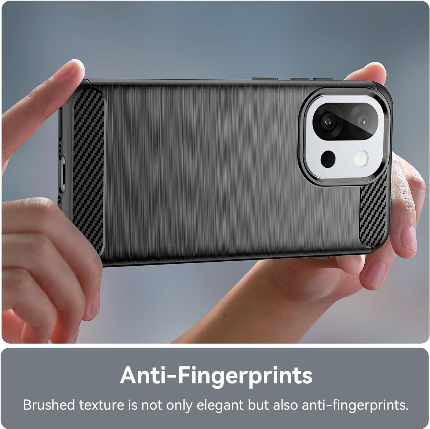 Image of Lustree Back Cover for OnePlus 13s / OnePlus 13T Brushed Texture Flexible Shockproof Zebra TPU