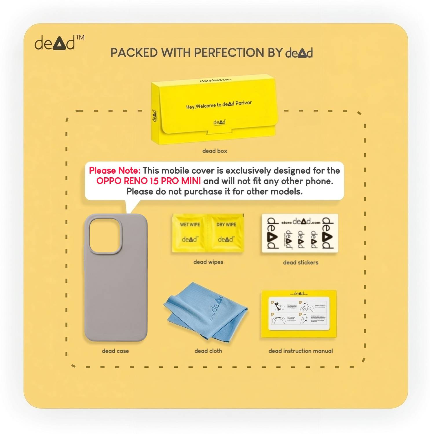 dead Back Cover for OPPO Reno15 Pro Mini 5G - Image 5