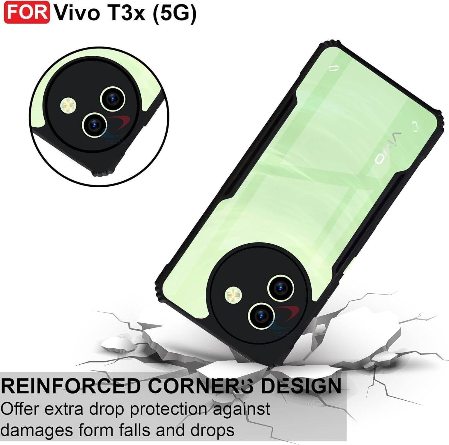 Aeidess Back Cover for Vivo T3x 5G - Image 3