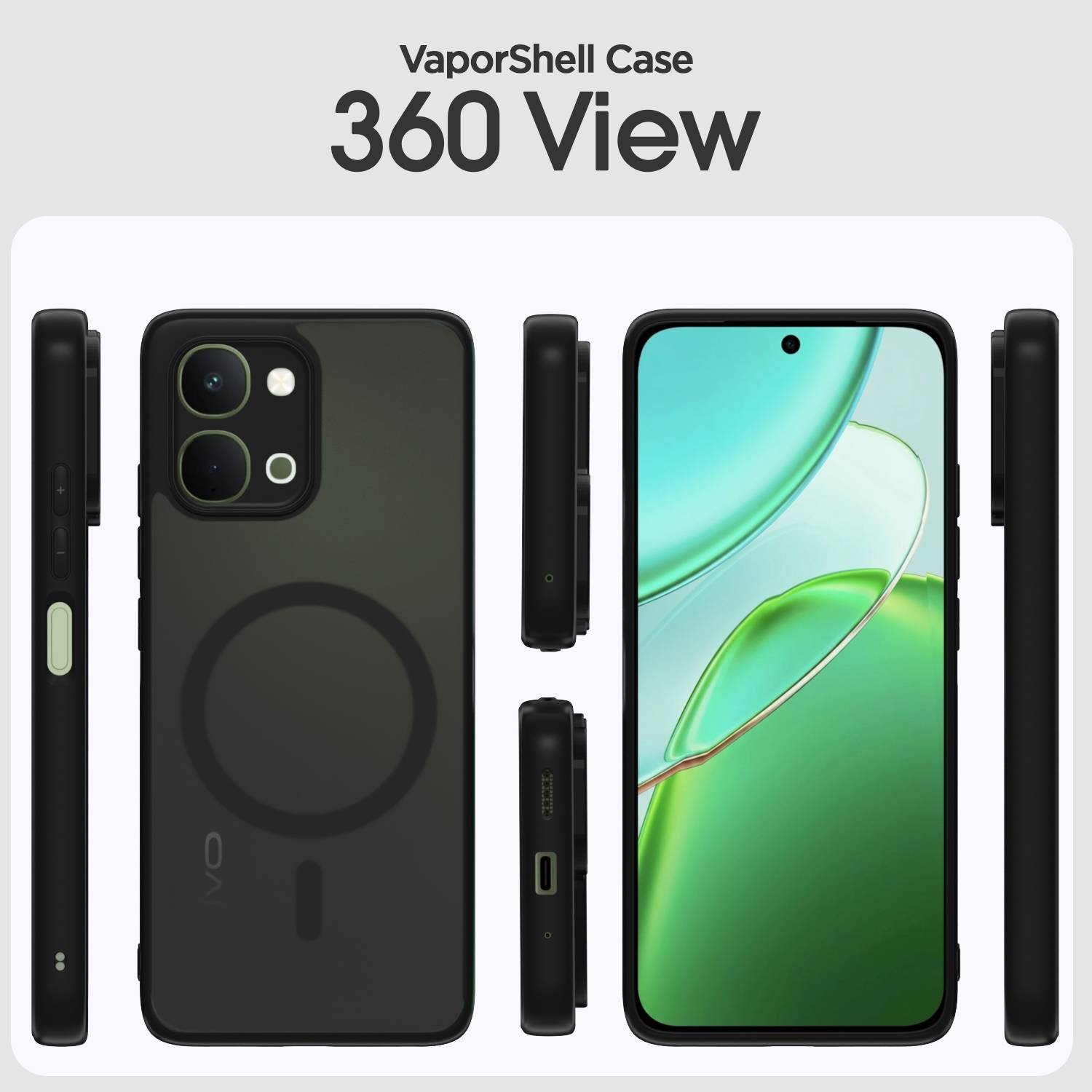 Flipkart SmartBuy Back Cover for Vivo T5x 5G Black - Image 2