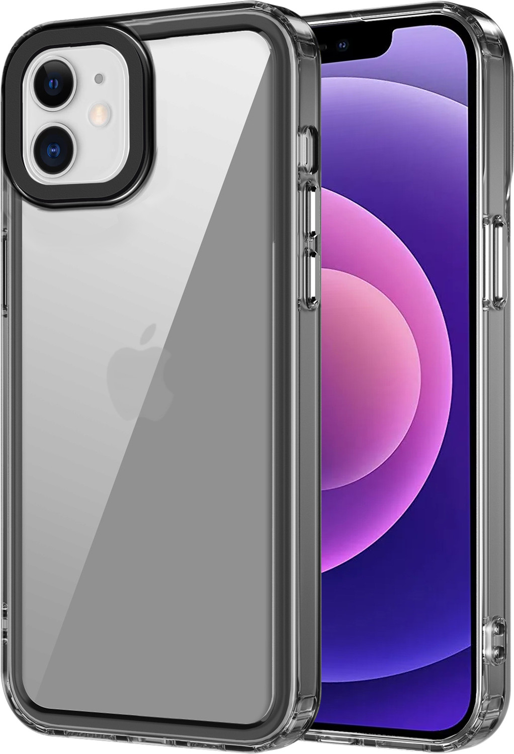 Image of GLOBAL NOMAD Back Cover for iPhone 12 (Black, Grip Case, Thermoplastic Polyurethane, Pack of: 1)