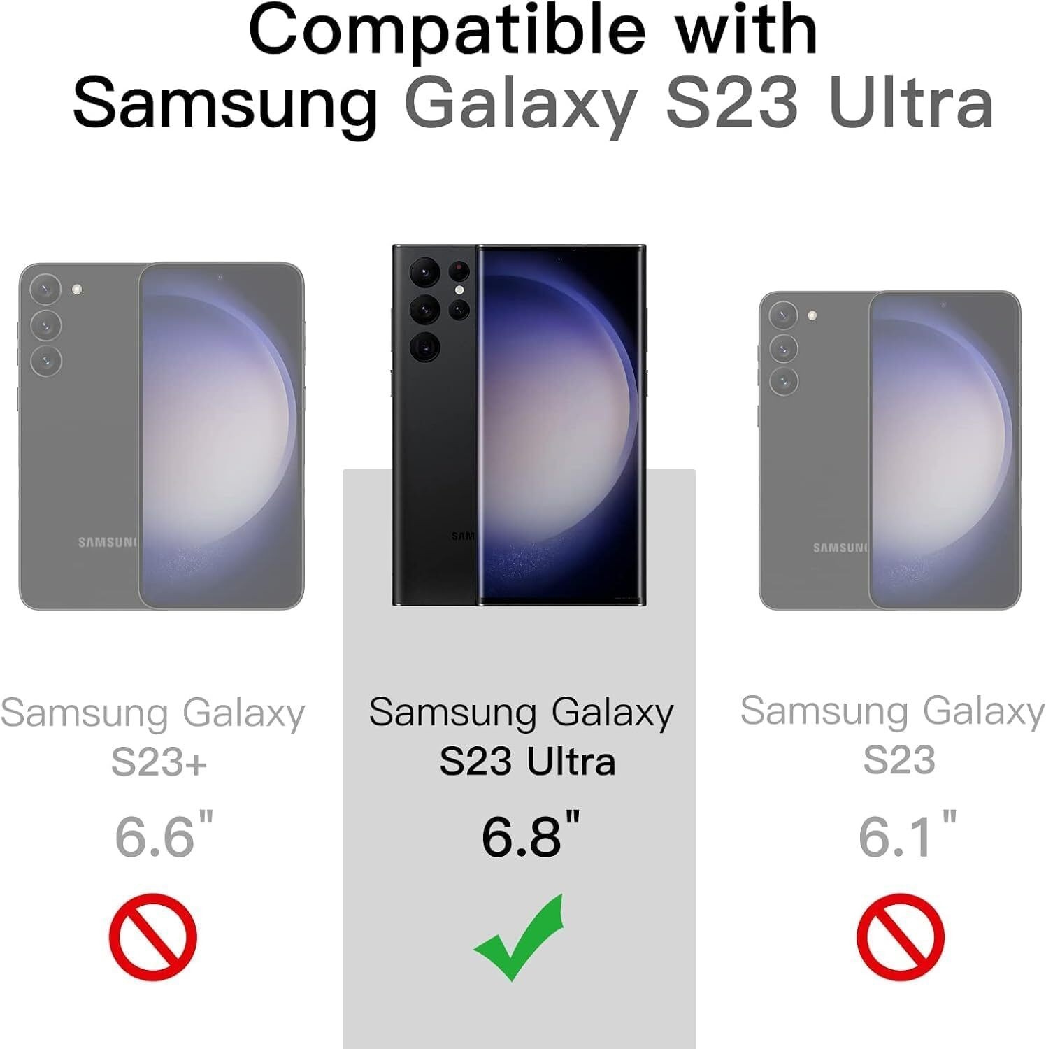 Image of AIBEX Back Cover for Samsung S23 Ultra 5G | Slim Shockproof Back Cover with Camera Lens Protection