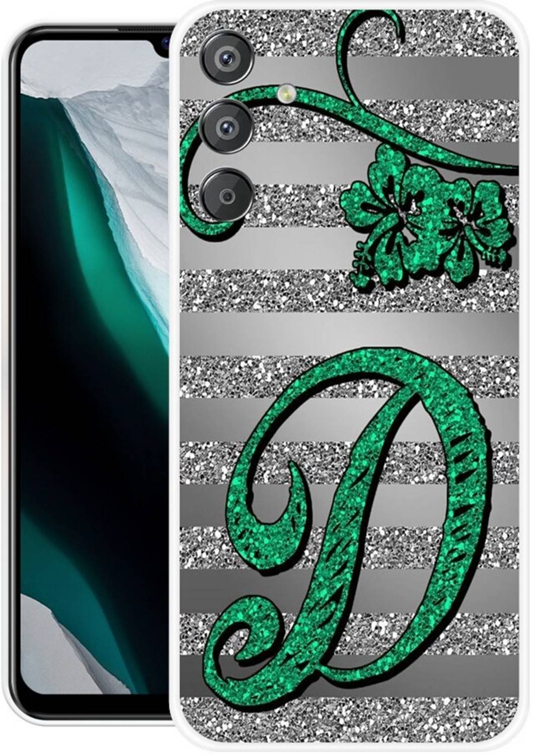 VS PRINT LINK Back Cover for Samsung Galaxy M15 5G,SM-M156B/DS, D LETTER,D NAME,D WORD,D ALPHABET