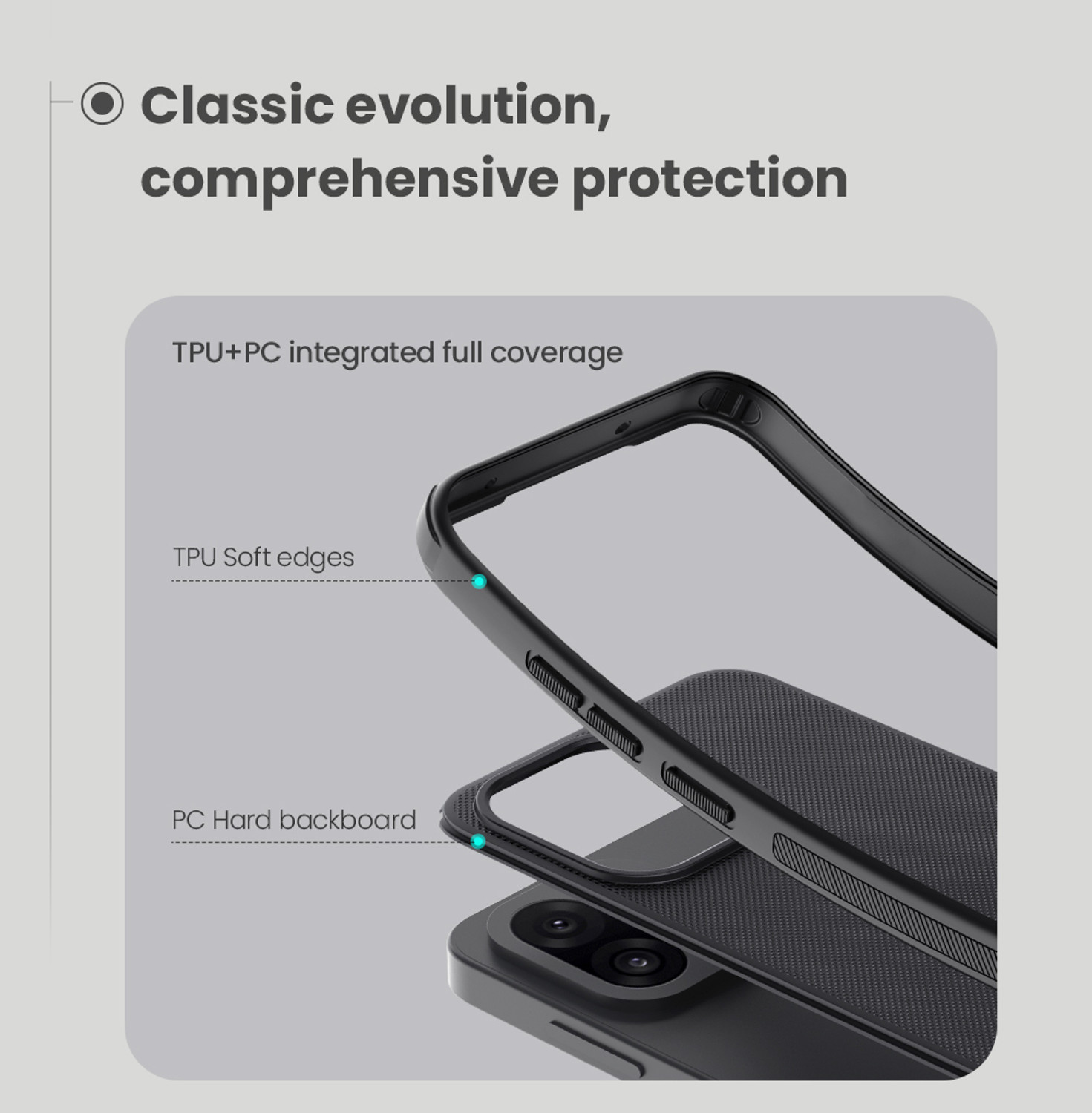Image of Nillkin Back Cover for Oneplus 13S 5G, Super Frosted Shield Pro Case