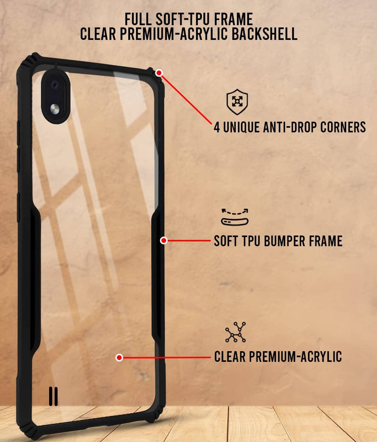 aadhvik Back Cover for Samsung Galaxy A10 Black - Image 5