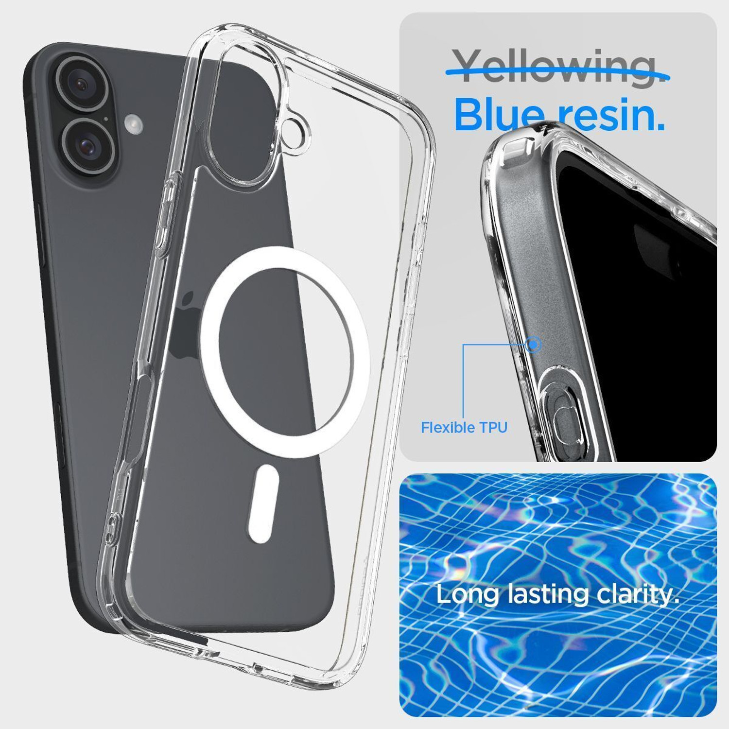 Image of Spigen Ultra Hybrid MagFit Back Cover for Apple iPhone 16 Plus