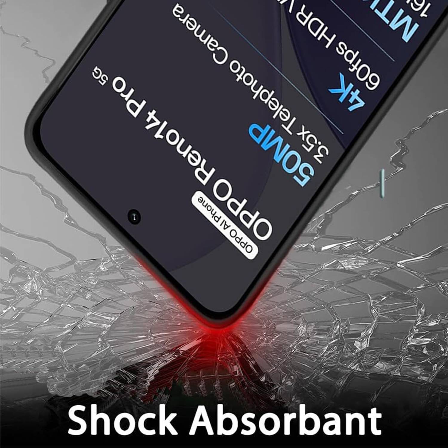 Toucch Back Cover for Oppo Reno 14 Pro Black - Image 4