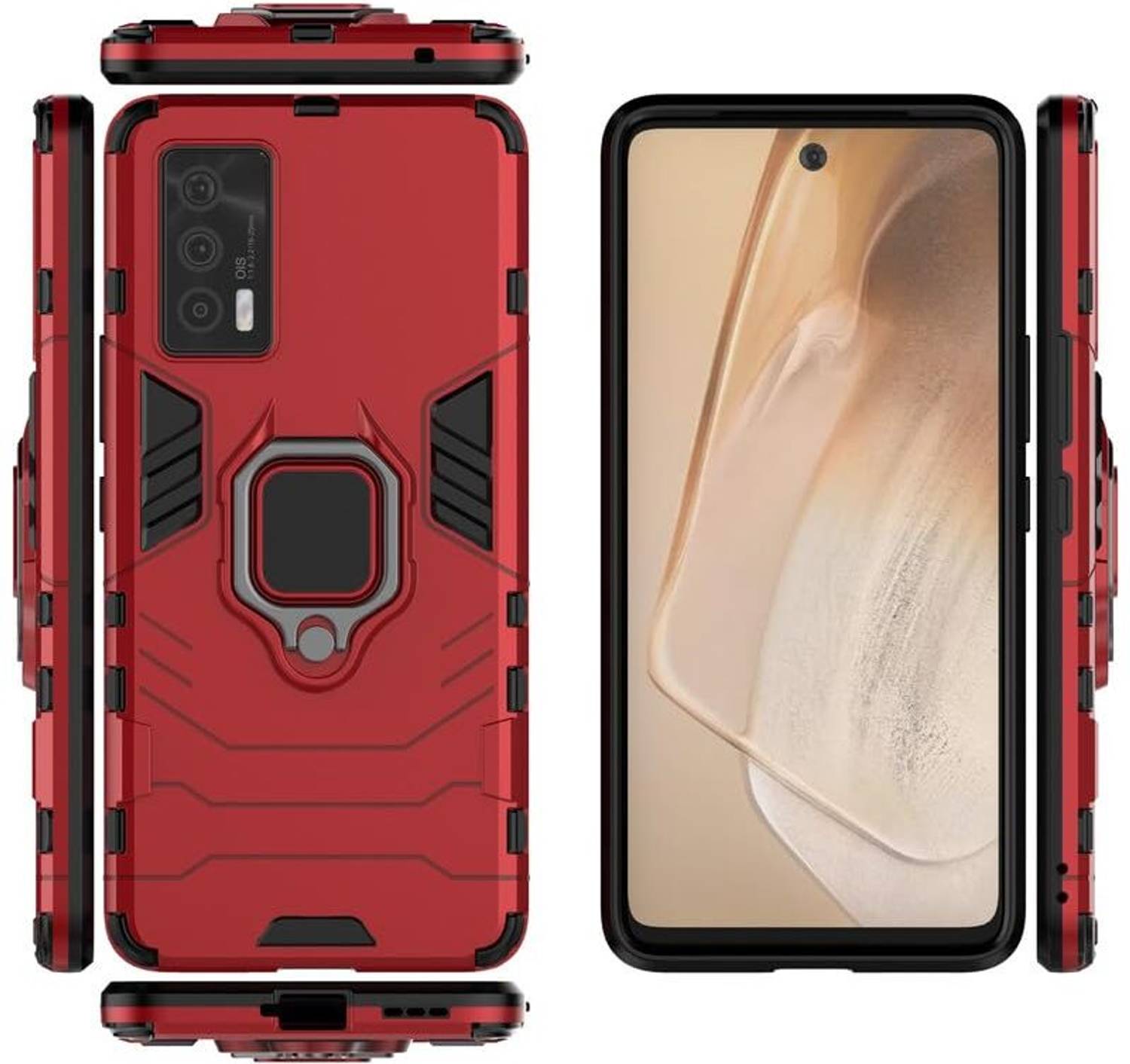 ThunderLike Bumper Case for vivo iQOO 7 5G Red - Image 5