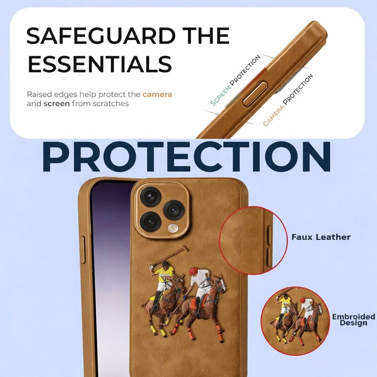 Luxecase Back Cover for Infinix Note edge Brown - Image 4
