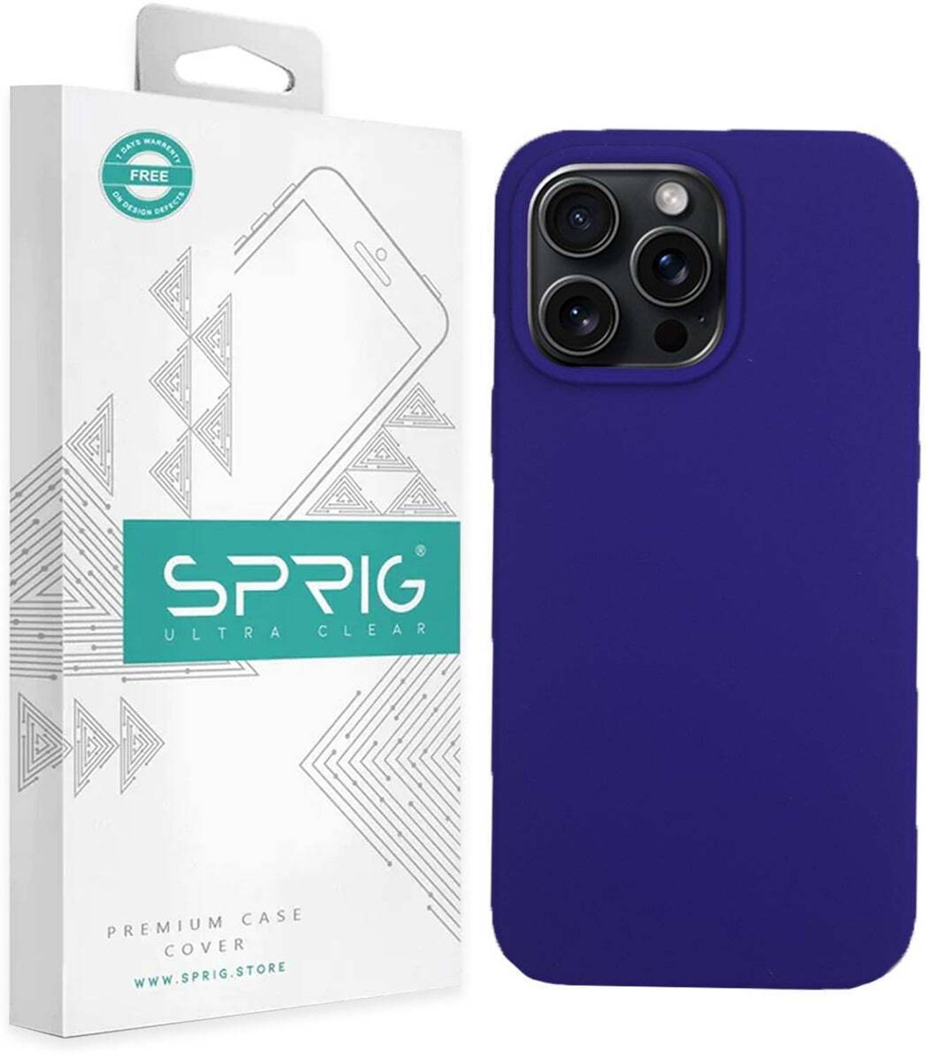 Sprig Liquid Silicone Back Cover for Apple Iphone 15 Pro Max, iPh