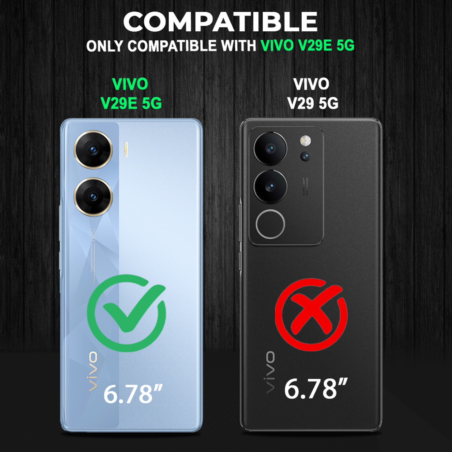 Image of AESTMO Back Cover for Vivo V29e 5G