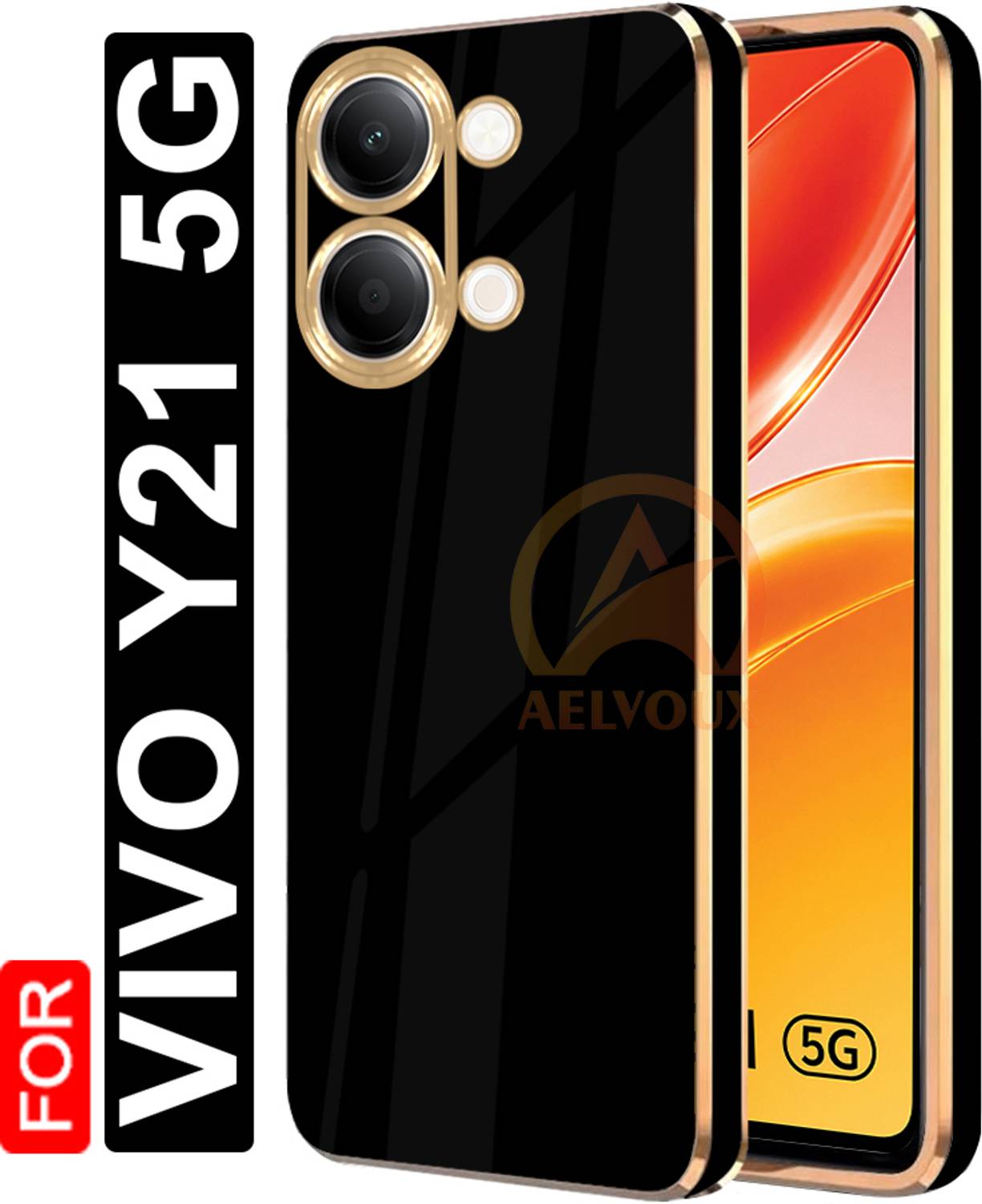AelVouX Back Cover for Vivo Y21 5G