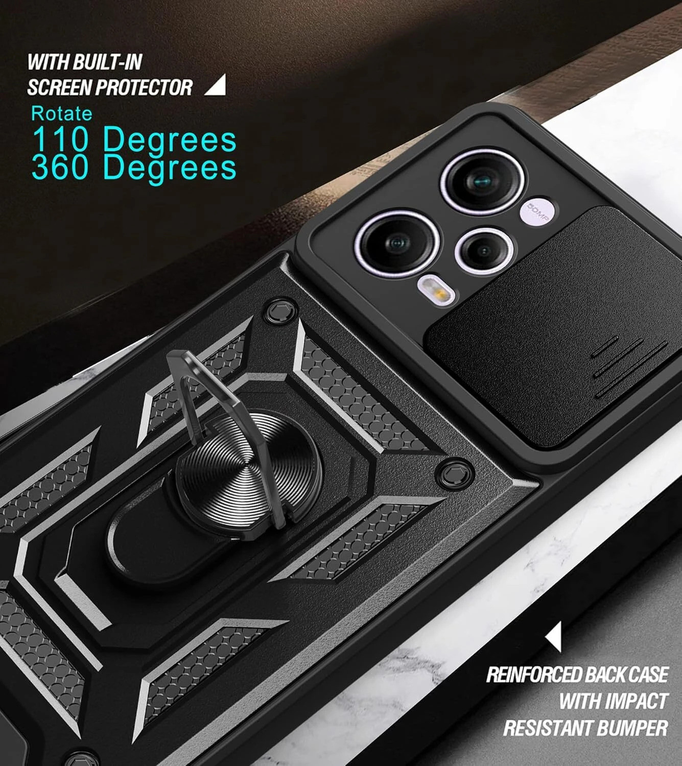 Image of Casener Back Cover for Redmi Note 12 Pro 5G