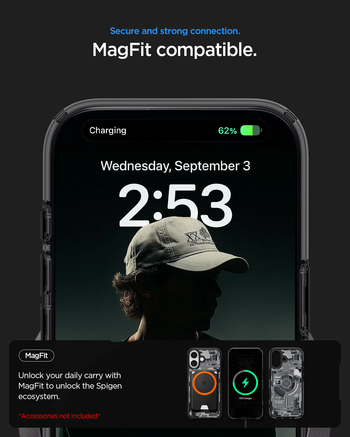 Image of Spigen Ultra Hybrid MagFit Back Cover for iPhone 17