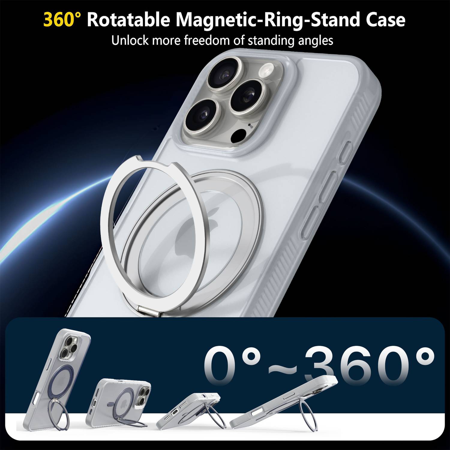 eller santé Back Cover for iPhone 16 Pro Max, White - Image 4