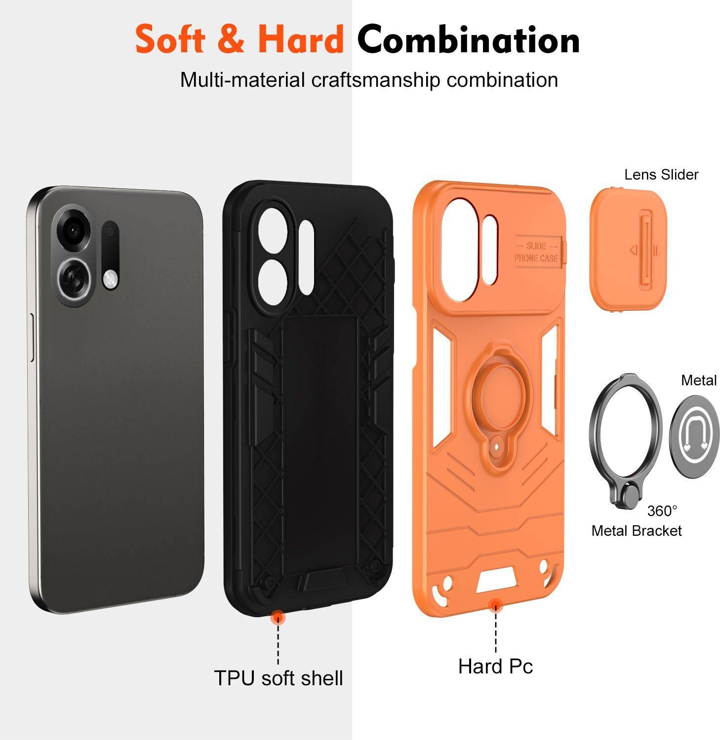 Vikeko Back Cover for Oppo K13 Turbo Pro 5G Orange - Image 5