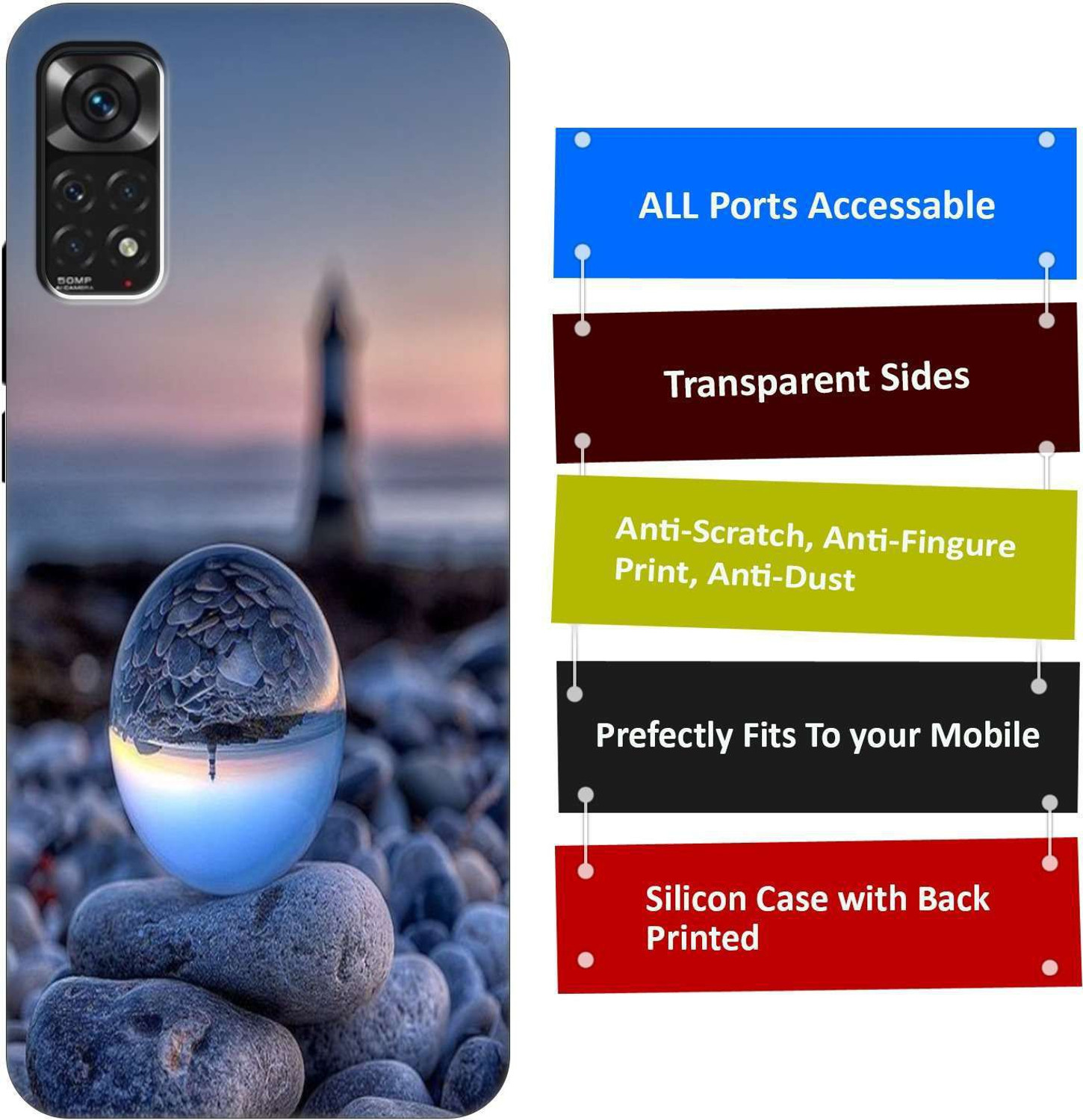 Image of Print maker Back Cover for Mi Redmi Note 11 Back Cover