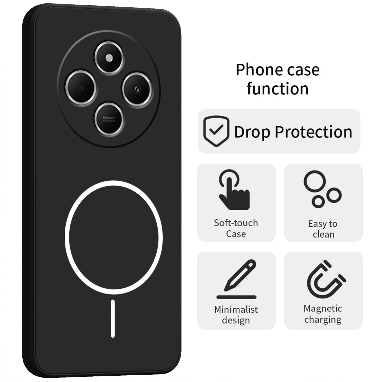 Image of Forego Back Cover for REDMI A4 5G