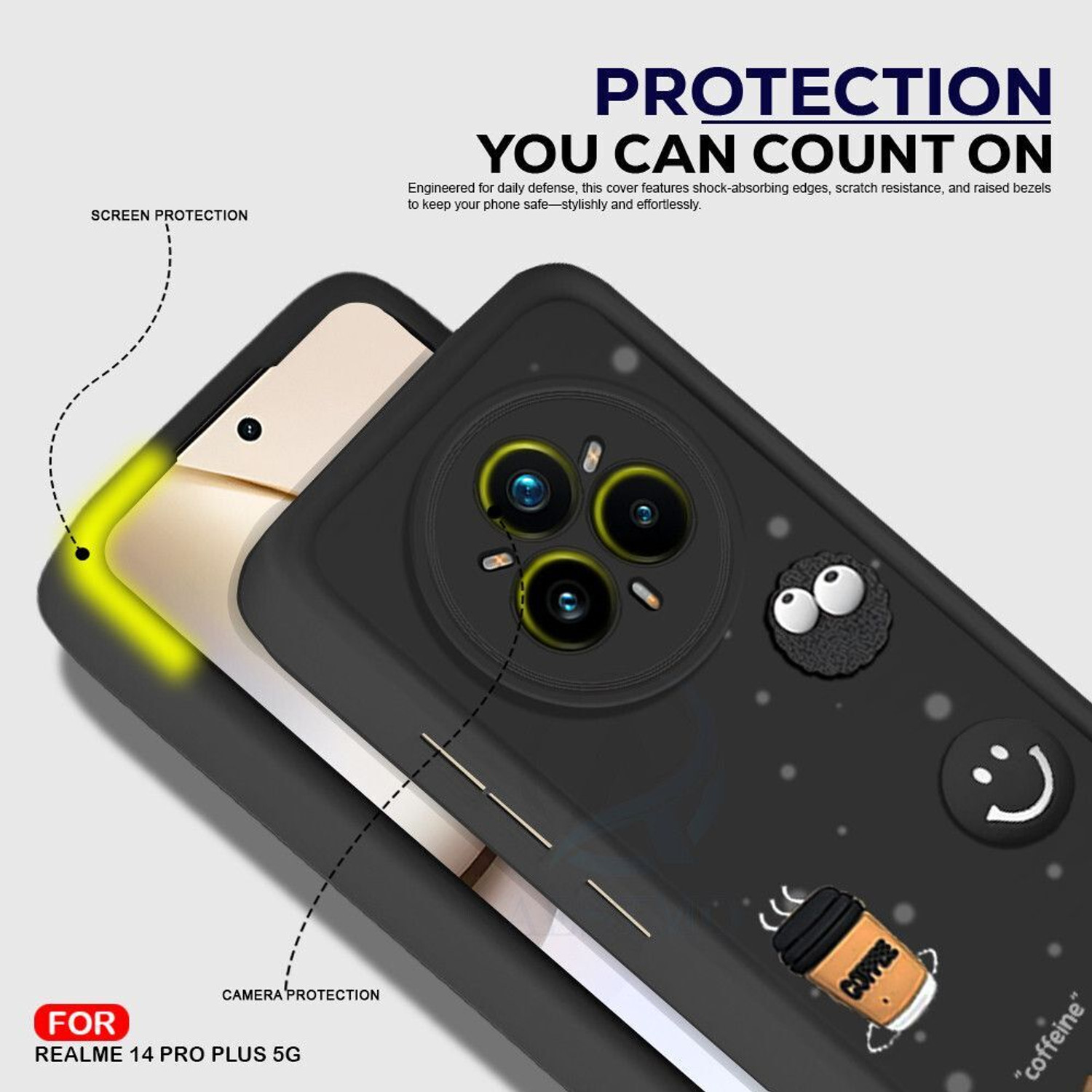 Image of AESTMO Back Cover for Realme 14 Pro+ Plus 5G