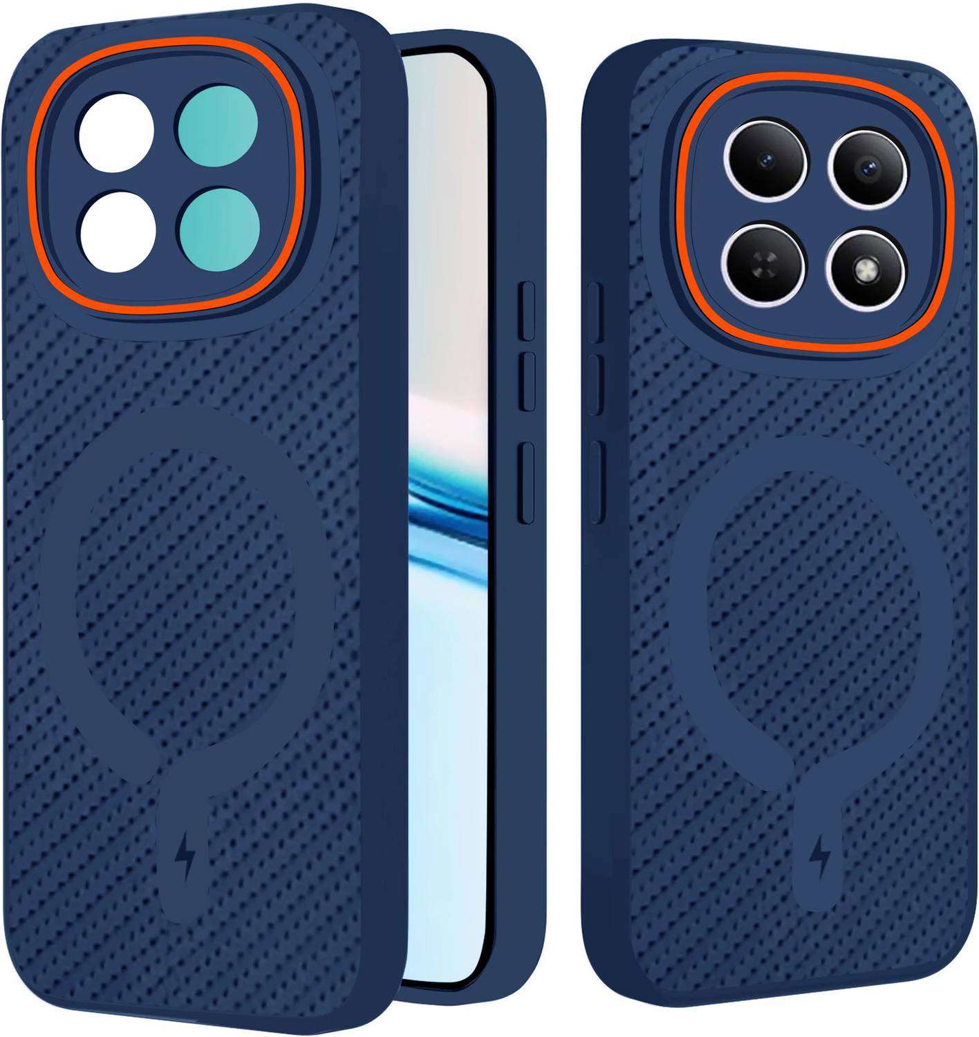 ArmourPro Back Cover for REDMI Note 15 5G, POCO M8 5G, Carbon Fiber Magsafe Case