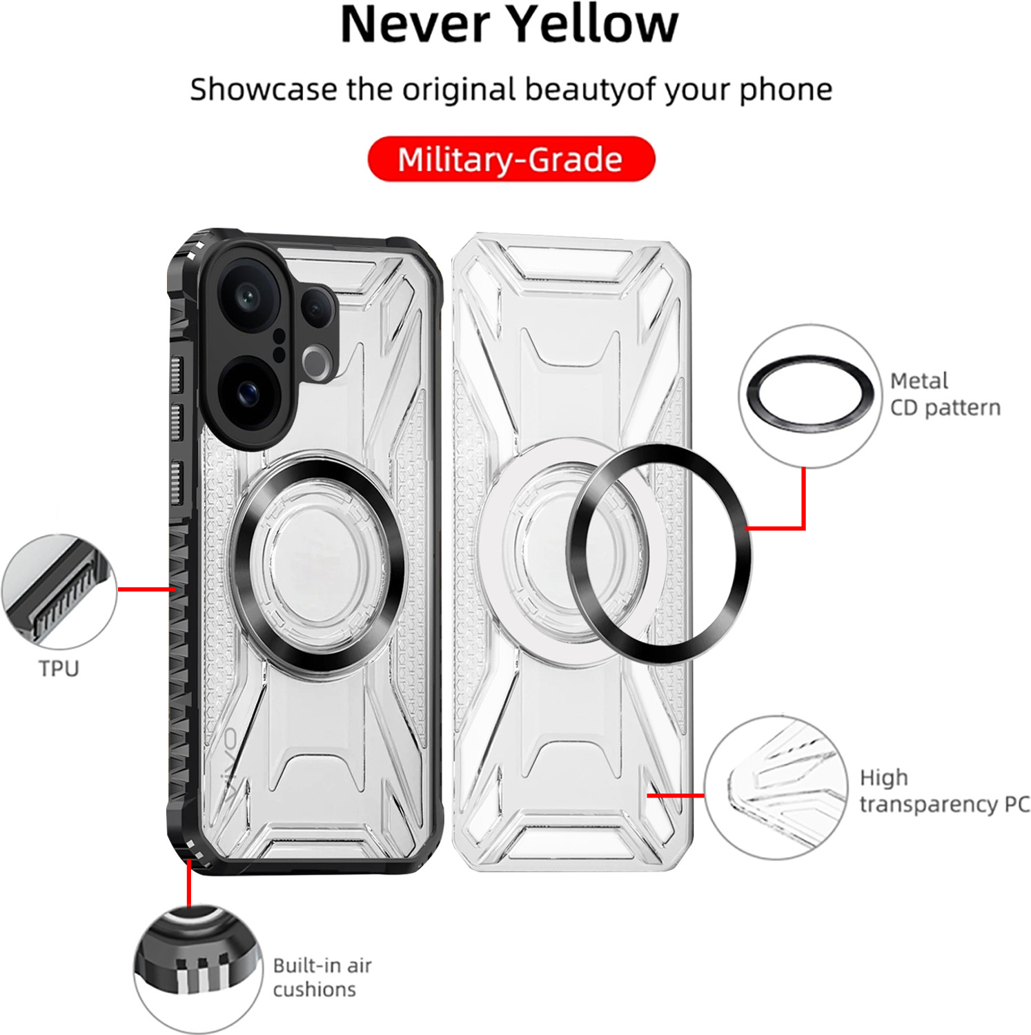 Image of KartV Back Cover for Vivo T4 Pro 5G