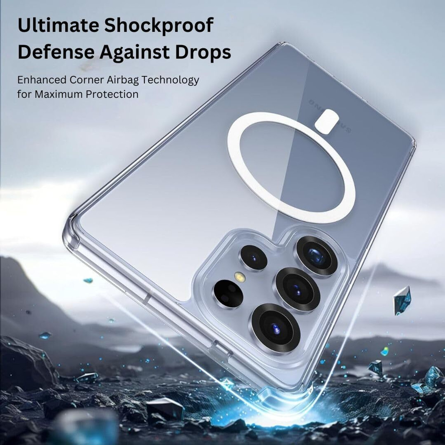 Image of Print maker Back Cover for Samsung Galaxy S25 Ultra (Transparent, Dual Protection, Pack of: 1)