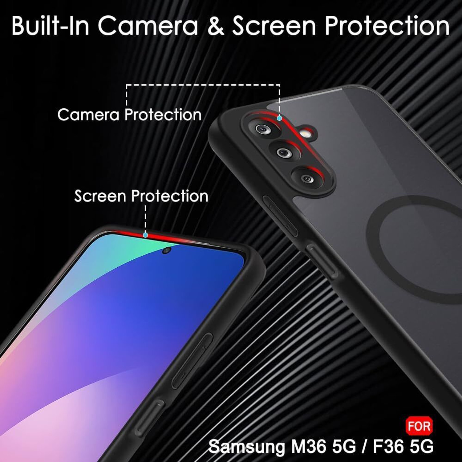 Image of Xolia Back Cover for Samsung Galaxy M36 5G, Samsung Galaxy F36 5G