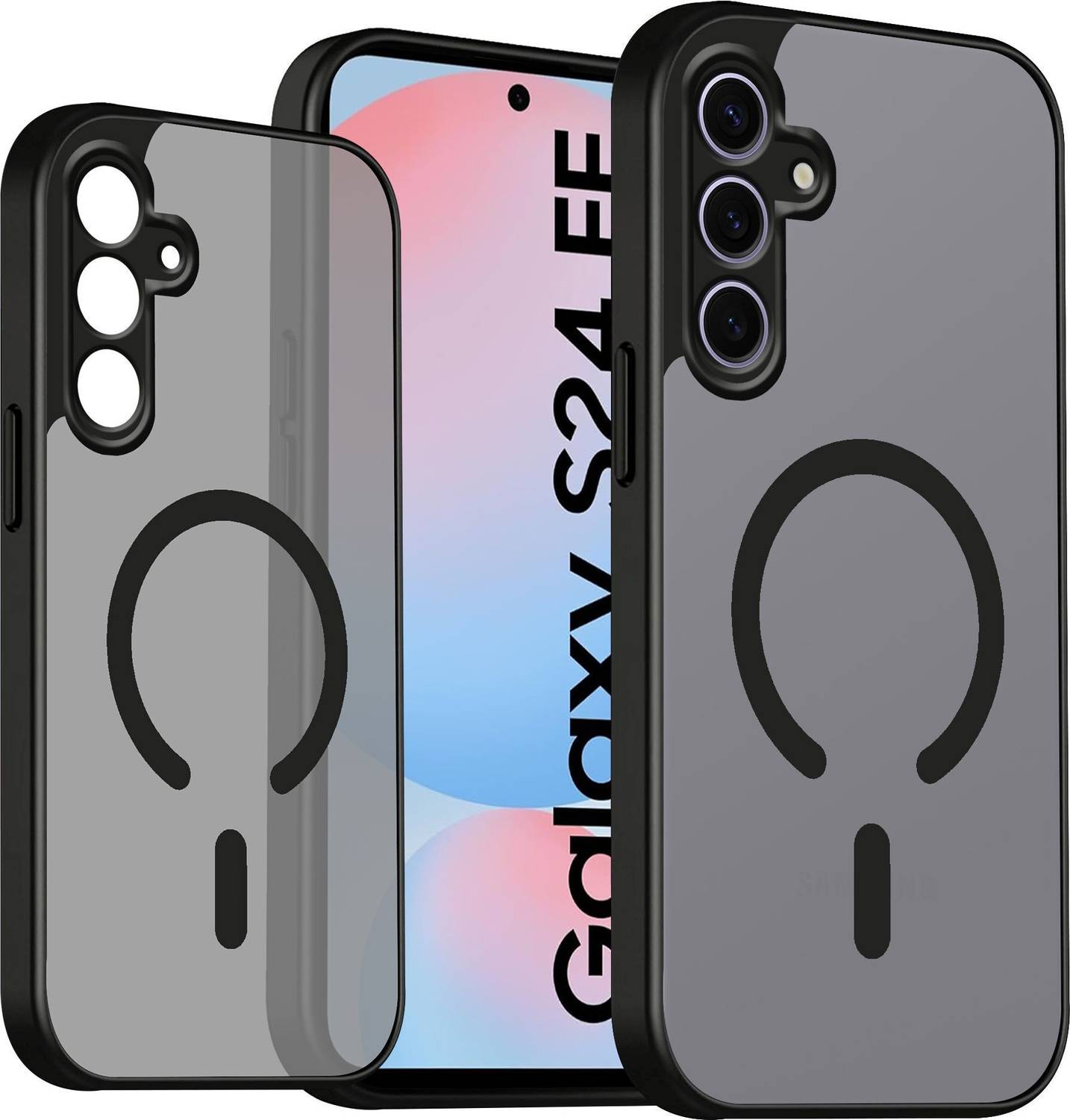 CASETASTIC Back Cover for Samsung Galaxy S24 FE 5G, Black