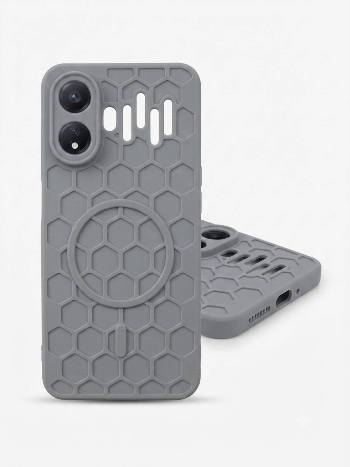 FOUR U COVER Back Cover for AI+ NOVA 2 PRO 5G (Grey) - Image 2